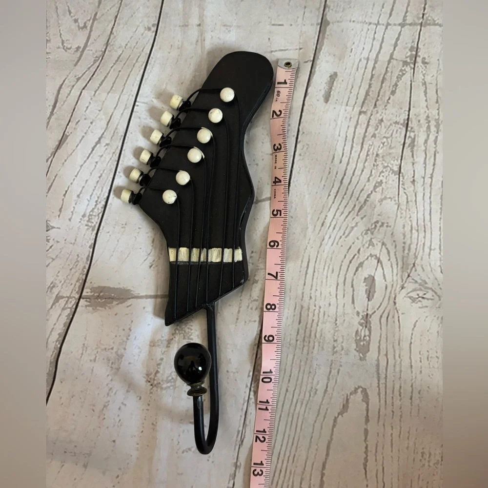 Electric Guitar Head style Hat-Rack Wall Hook Music Decor